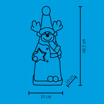 LED-es kerámia figura