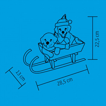 LED-es kerámia figura