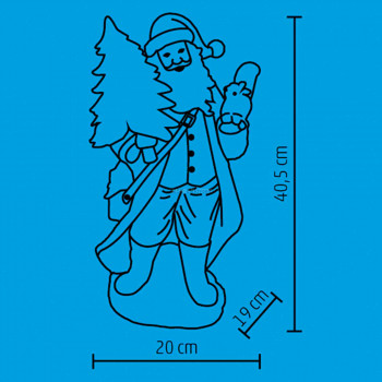 LED-es kerámia figura