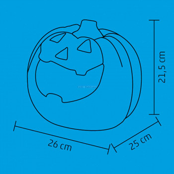 LED-es, hidegpárás Halloween tök