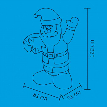 Felfújható Mikulás Felfújható Mikulás