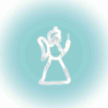 LED-es ablakdísz, angyal, 19cm, 4,5V