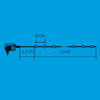 LED-es beltéri fényfűzér