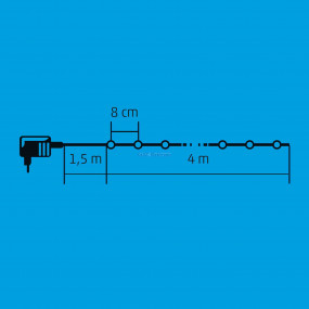 LED-es beltéri fényfüzér, KII 50_M