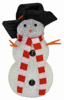 LED-es dekoráció, hóember, 17cm, 4,5V