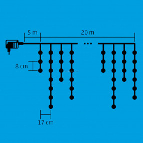 LED-es jégcsap fényfüggöny LED-es jégcsap fényfüggöny
