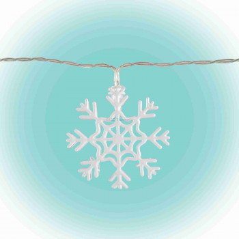 LED-es hókristály fényfüzér, fém