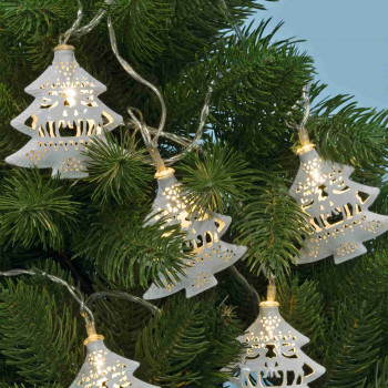 LED-es fenyő fényfüzér, fém LED-es fenyő fényfüzér, fém