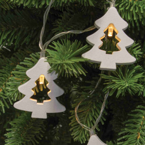 LED-es izzósor, fa fenyő, 3,8m, 3V LED-es izzósor, fa fenyő, 3,8m, 3V