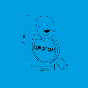 Fa ablak-, ajtódísz, hóember Fa ablak-, ajtódísz, hóember