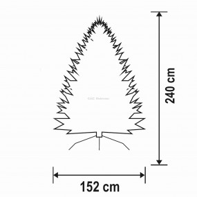 Műfenyő, 240 cm Műfenyő, 240 cm