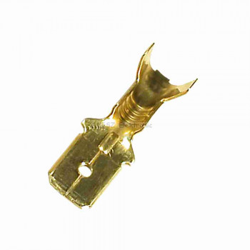 Kábelsaru, 6,3x0,8, dugó, réz