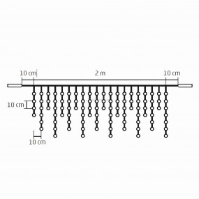 LED-es sorolható jégcsap fényfüggöny LED-es sorolható jégcsap fényfüggöny