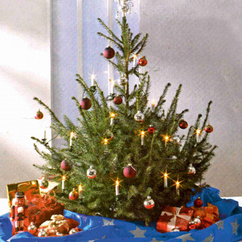 Karácsonyfatakaró, kék