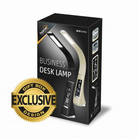 LED-es asztali lámpa, fekete LED-es asztali lámpa, fekete