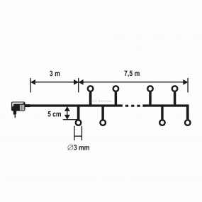 LED-es cluster fényfüzér LED-es cluster fényfüzér