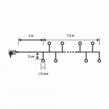 LED-es cluster fényfüzér
