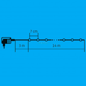 LED-es DUAL COLOR fényfüzér