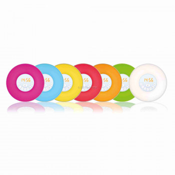 Ébresztőóra rádióval és LED-es RGB lámpával