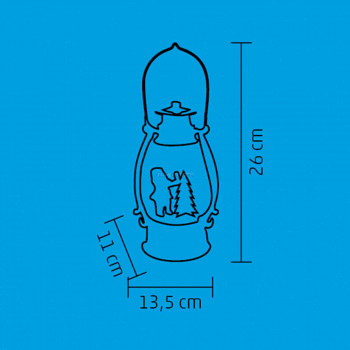 Lámpás vízkeveréssel, csillámokkal