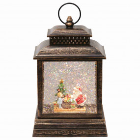 Lámpás vízkeveréssel, csillámokkal, Mikulással