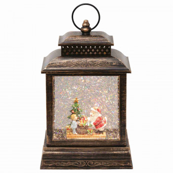 Lámpás vízkeveréssel, csillámokkal, Mikulással