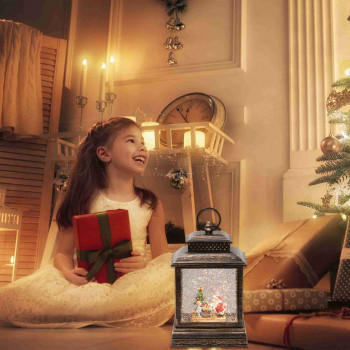 Lámpás vízkeveréssel, csillámokkal, Mikulással