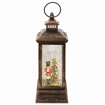 Lámpás vízkeveréssel, csillámokkal, katonával