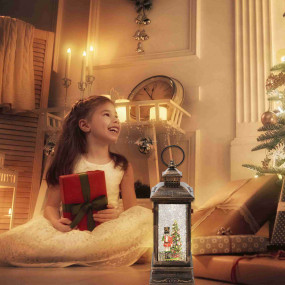 Lámpás vízkeveréssel, csillámokkal, katonával