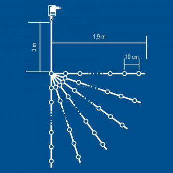 Micro LED-es fényfüzérköteg