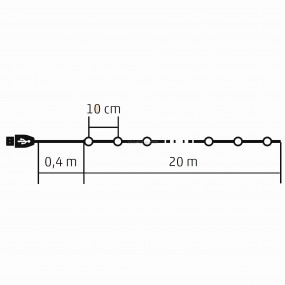 Micro-LED-es SMART fényfüzér Micro-LED-es SMART fényfüzér