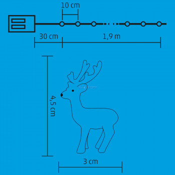 Micro LED-es rénszarvas fényfüzér Micro LED-es rénszarvas fényfüzér