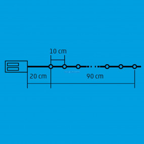 LED-s izzósor, hókristály LED-s izzósor, hókristály