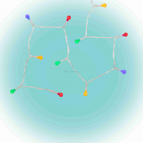 LED-es mini gömb fényfüzér