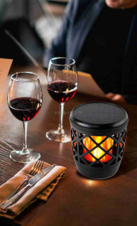 Napelemes kerti fáklya