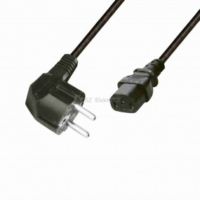 Számítógépes hálózati csatlakozókábel, 3x0,75, 2m Számítógépes hálózati csatlakozókábel, 3x0,75, 2m