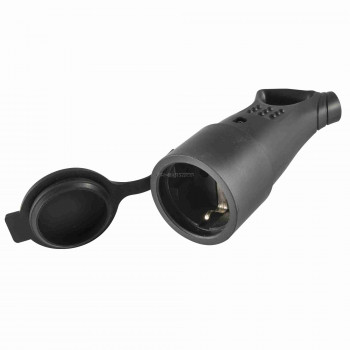 Földelt aljzat 45°-os kábelvezetéssel Földelt aljzat 45°-os kábelvezetéssel