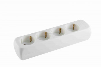 Hálózati elosztó, szerelhető, 4 aljzat Hálózati elosztó, szerelhető, 4 aljzat