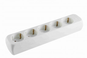 Hálózati elosztó, szerelhető, 5 aljzat