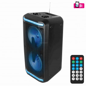 Hordozható party hangdoboz, beépített akkumulátorral és LED fénnyel