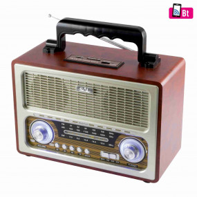 Retro táskarádió és multimédia lejátszó Retro táskarádió és multimédia lejátszó