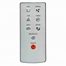 Párásító ventilátor, fekete, 40 cm, 90 W