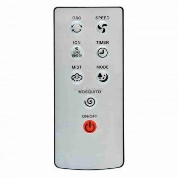 Párásító ventilátor, fekete, 40 cm, 90 W