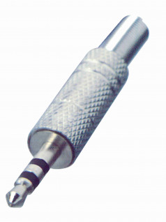 Jack dugó, sztereó, fém, 3,5mm Jack dugó, sztereó, fém, 3,5mm