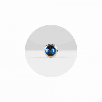 Nyomógomb, 250 V, 1ák, mini, fekete, záró