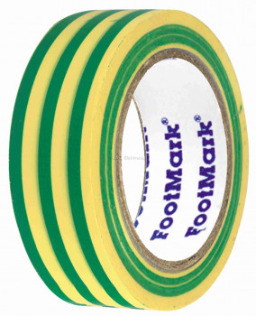 Szigetelőszalag, 20 m, zöld/sárga Szigetelőszalag, 20 m, zöld/sárga