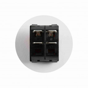 Világítós billenőkapcsoló, 250V, 2ák, piros