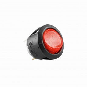 Világítós billenőkapcsoló, 250V, 1ák, piros