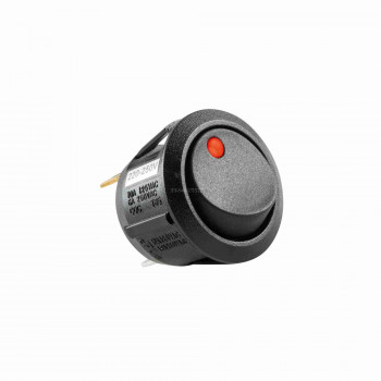 Világítós billenőkapcsoló, 250V, 1ák, piros