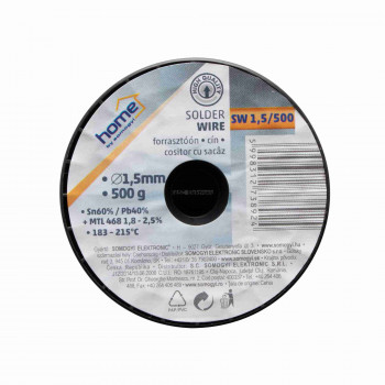 Forrasztóón, 1,5mm, 500g